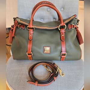 Dooney & Bourke Green and Brown Flourentine